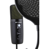 Emerson USB Gaming and Streaming Condenser Microphone with LED