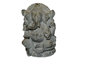 Handcarved Sculpture Soapstone Elephant Head God Ganesha - Medium