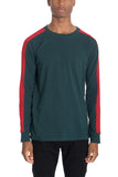 SIDE STRIPE LONG SLEEVE- GREEN