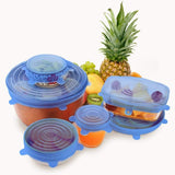 Silicone Food Lids (6 Piece Set)