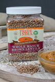 Indian Whole Brown Crimson Lentils - Protein & Fiber Rich Masoor Whole