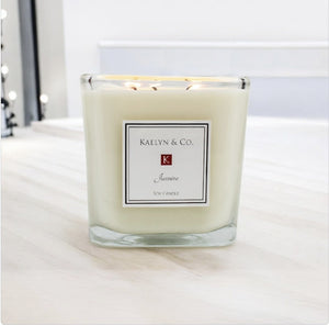 Jasmine Large Cube Candle