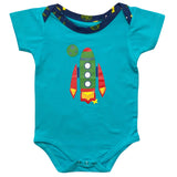 AnnLoren Baby Boys Layette Space Ship Onesie Pants Cap 3pc Gift Set