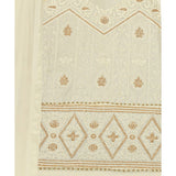 Georgette Fabric Cream Color Dress Material