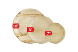 Palm Leaf Plates Round 7" Inch (Set of 25/50/100)