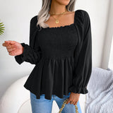 Womens Loose Fit Chiffon Blouse