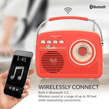 Supersonic Multi-Function Bluetooth Retro Speaker with Rechargeable