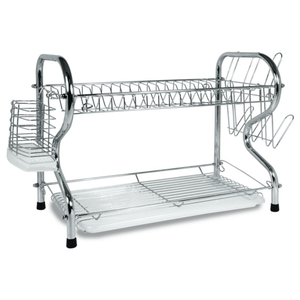 Better Chef 16" 2-Level Chrome-Plated R-Shaped Dish Rack