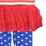 Big Little Girls' 4th of July Red White &