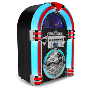 Victor Wilshire Bluetooth Jukebox with Multicolor LED Lighting and FM