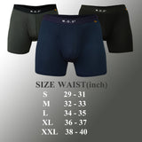 Bamboo Boxer Briefs for Men with Pouch Breathable Short Boxer 3 Pack