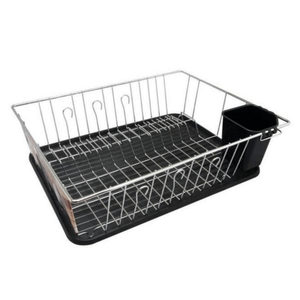 Better Chef 16" Chrome-Plated Metal Dish Rack with Drain Tray