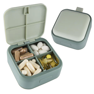 Travel Medicine Pill Organizer Small Pill Box for Purse Mini Pill Case