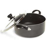 Better Chef 24Qt Heavy Gauge Aluminum Dutch Oven with Glass Lid