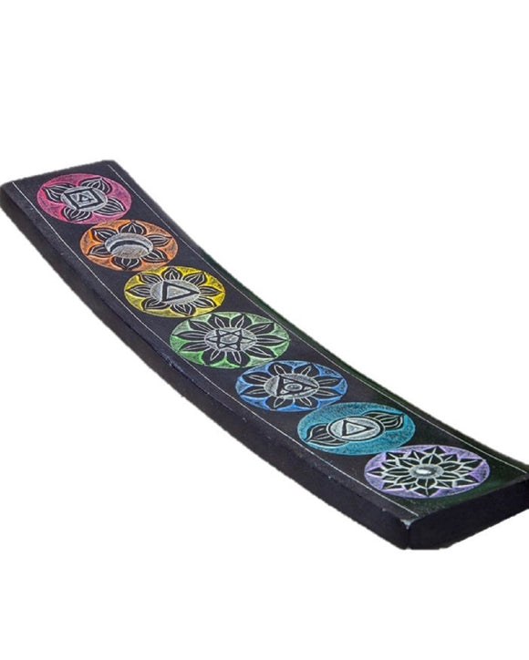 Seven Chakra Soapstone Incense Burner -10