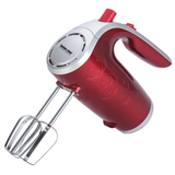 Better Chef 5-Speed 150W Hand Mixer with Silver Accents and Storage