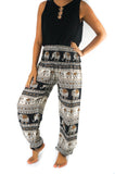 Black ELEPHANT Pants Women Boho Pants Hippie Pants Yoga