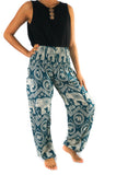 Teal ELEPHANT Pants Women Boho Pants Hippie Pants Yoga