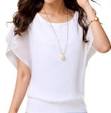 Womens Batwing Chiffon Blouse