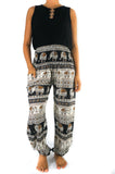 Black ELEPHANT Pants Women Boho Pants Hippie Pants Yoga