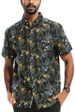 Hawaiian Print Button Down Shirt