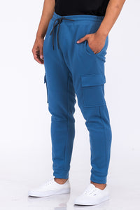 Cotton Blend Cargo Joggers