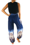 Blue ELEPHANT Women Boho Pants Hippie Pants Yoga Pants