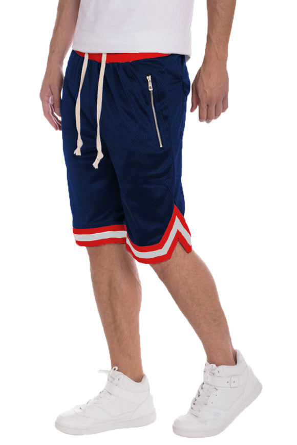 Solid Mesh Basketball Active Shorts