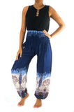 Blue ELEPHANT Women Boho Pants Hippie Pants Yoga Pants