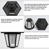 2pcs Waterproof Solar LED Hexagonal Wall Lamp