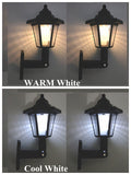 2pcs Waterproof Solar LED Hexagonal Wall Lamp