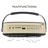 Supersonic Multi-Function Bluetooth Retro Speaker with Rechargeable