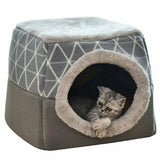 Detachable Soft Kennel Cat Bed Breathable Cat Pet Cave House Sleeping