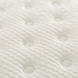 Premium 16 in. Pocket Coil Hybrid Mattress, Queen, Plush Gel Memory Foam Mattress, White/Gray