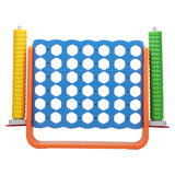 Jumbo 4-to-Score Game Set;  Giant Connect 4 with 42 Rings;  Indoor Outdoor Game Set for Kids and Adults