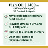 Nature's Bounty Fish Oil with Omega-3 Coated Softgels;  1400 mg;  39 Count