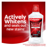 Colgate Optic White Whitening Mouthwash;  Fresh Mint;  946 mL;  32 fl.oz