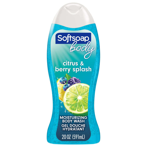 Softsoap Moisturizing Body Wash, Citrus Splash and Berries, 20 fl oz