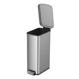 Better Homes & Gardens 7.9 Gallon Slim Trash Can, Stainless Steel Kitchen Step Trash Can