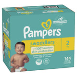 Pampers Swaddlers Diapers Size 2, 144 Count