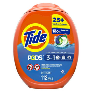 Tide Pods Laundry Detergent Original Scent;  112 Count