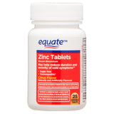 Equate Zinc Chewable Tablets;  Citrus Flavor;  25 Count