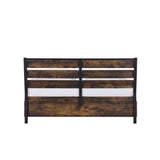 ACME Juvanth Eastern King Bed W/Storage in Rustic Oak & Black Finish 24257EK