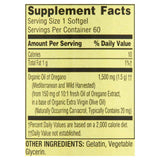 Spring Valley Mediterranean Oil of Oregano Extract Herbal Supplement Softgels, 1,500 mg, 60 Count