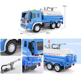 Sprinkler Car Model Toy with Sound Light Construction Vehicle Plastic Early education, Blue