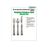 Essential Medical Supply Weight Utensil Set with 8oz Spoon, Knife and Fork