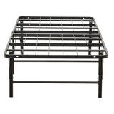 Metal Mattress Foundation Bed Frame, Twin Size Bed Base for Kids Room, Guest Room, Black