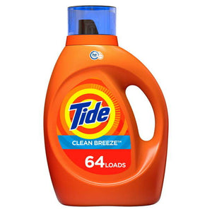 Tide Clean Breeze HE Liquid Laundry Detergent;  92 fl oz 64 Loads