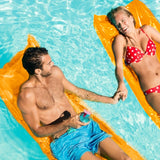 Inflatable Pool Float Raft Foldable Float Lounge Chair Swimming Pool Water Mat with Pillow Air Mat Mattress