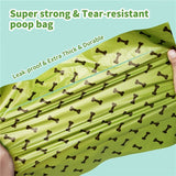 Degradable Bone Print Pet Poop Bag; Doggie Poop Bags; Dog Waste Bags